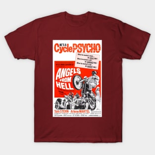 Classic Motorcycle Movie Poster - Angels From Hell T-Shirt